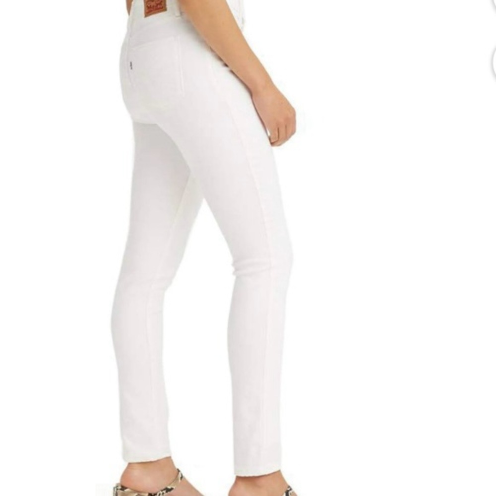 LEVIS STRAUSS Womens 311 Shaping Skinny Jeans 24W WHITE Denim Stretch AUTHENTIC - Picture 9 of 12